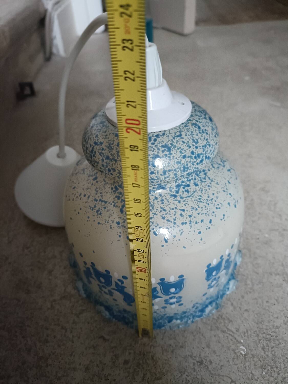 Vintage bath ball pendant