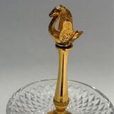 Gold and crystal gilt servant - Val St Lambert Belgium