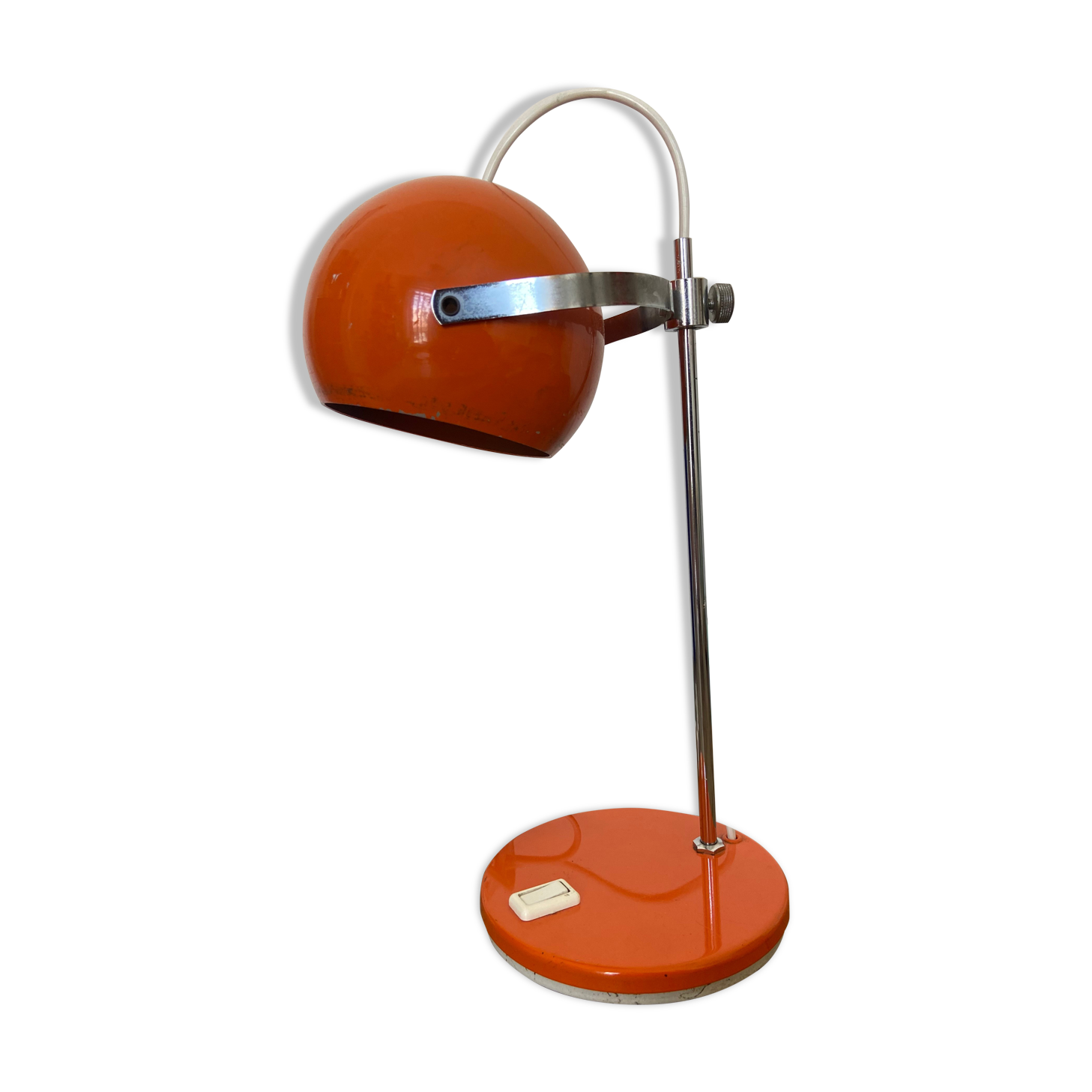 Lampe eyeball vintage orange