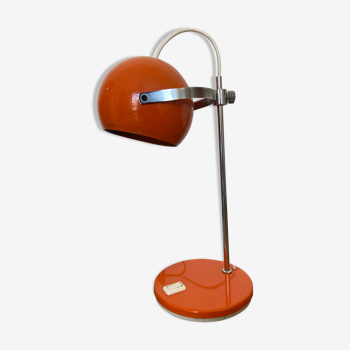 Vintage orange eyeball lamp