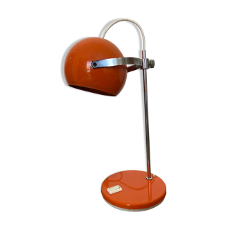 Vintage orange eyeball lamp
