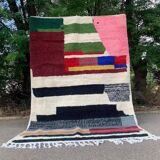 Handmade pure wool rug, size 140 x 260 cm.