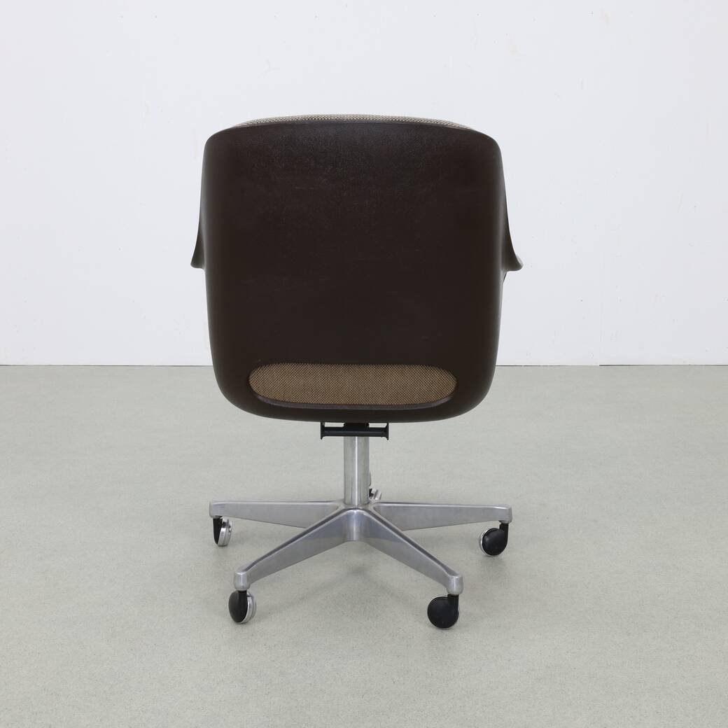 Chaise de conférence sur roulettes par Chromcraft, 1970
