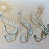 Series of 3 old hooks, coat rack, late nineteenth, early twentieth