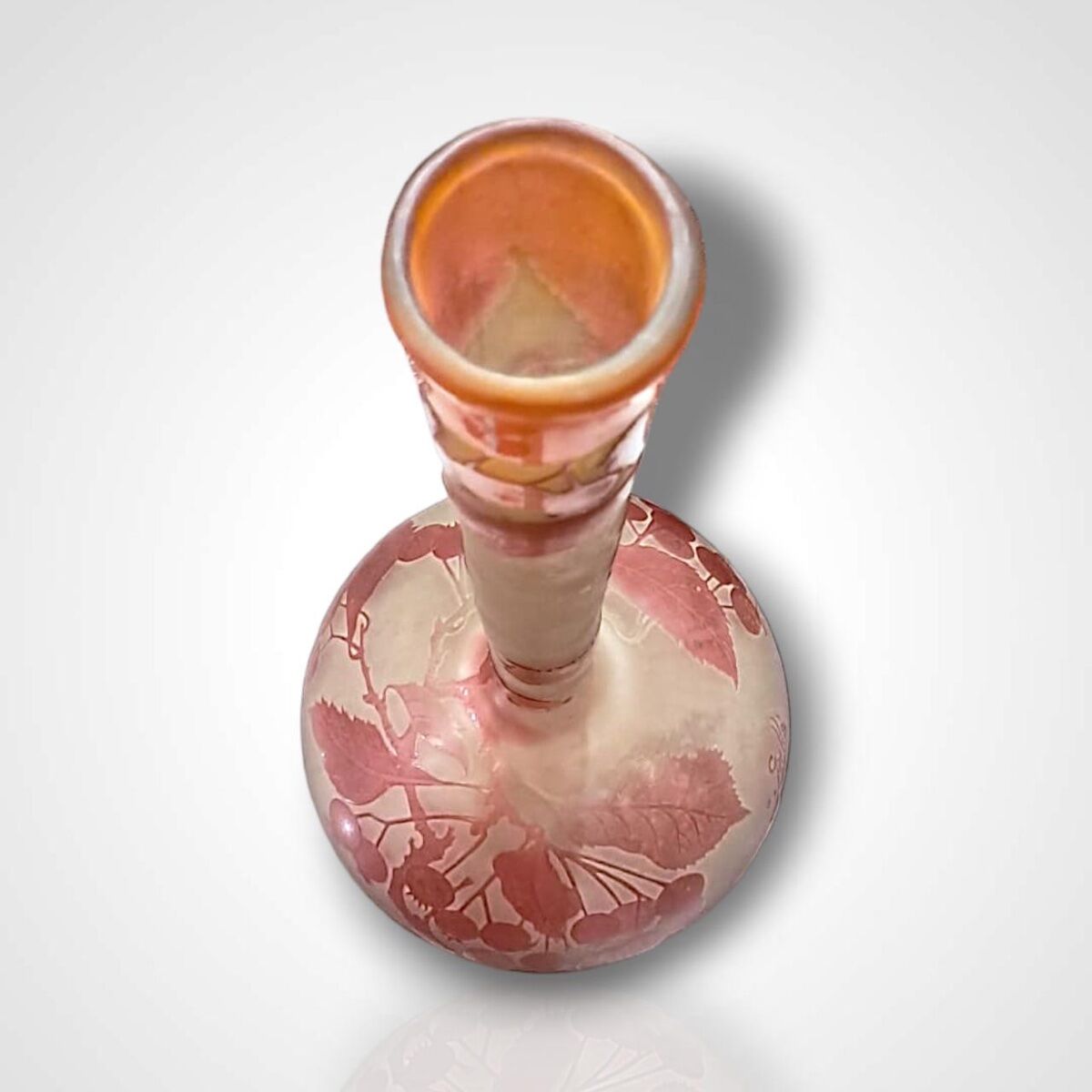 Vase with floral decoration, Gallé, early 20th century