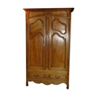 Armoire d'époque Louis XV en chêne 1,57 x 2,53 m