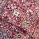 Old french carpet knotted 253 x 353 cm