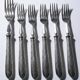 Dessert or entremets forks Mappin & Webb antique silver-plated