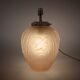 1930s British Jobling Art Deco Pink Matt Glass Table Lamp