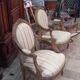 Pair of Louis XVI-style medallion armchairs from Napoleon III