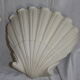 Paire d'appliques d'angle en stuc coquille saint -jacques vintage annees 1960 -1970 parfait etat