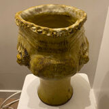 Vase en ceramique "lions" 1960