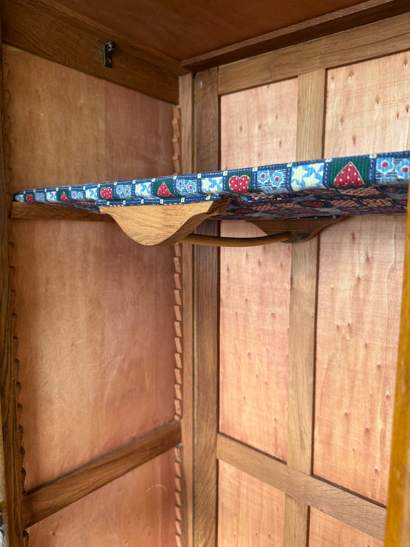 Asymmetrical Art Deco wardrobe, storage furniture.