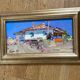 Oil painting on cardboard, dimensions: height -26 cm - width -42 cm -