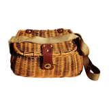 Old fisherman wicker backet