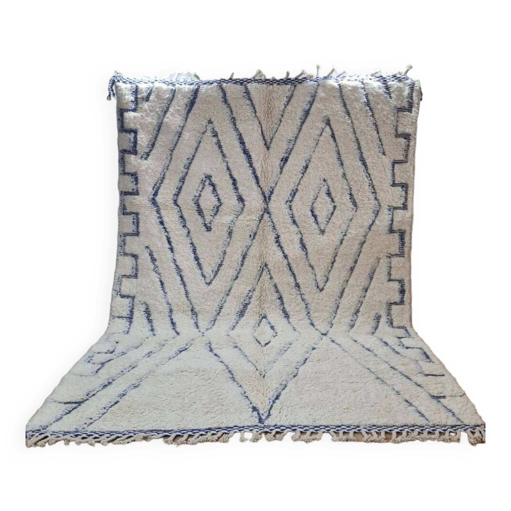 Handmade wool Berber rug 300X200 cm