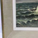 A. Ledieu - Oil "Seascape"