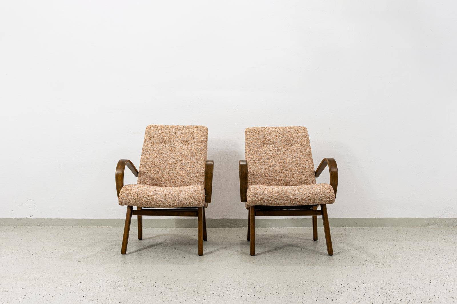 Page 1 of 17 Armchairs type 53 by J. Smidek, Ton, Czechoslovakia, 1960s, se