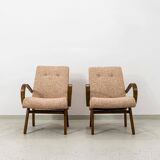 Page 1 of 17 Armchairs type 53 by J. Smidek, Ton, Czechoslovakia, 1960s, se
