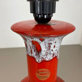Lampe Fat lava par Jasba Ceramics Allemagne 1970s