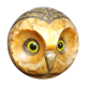 Alabaster paperweight owl head
