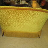 Toad yellow velvet sofa