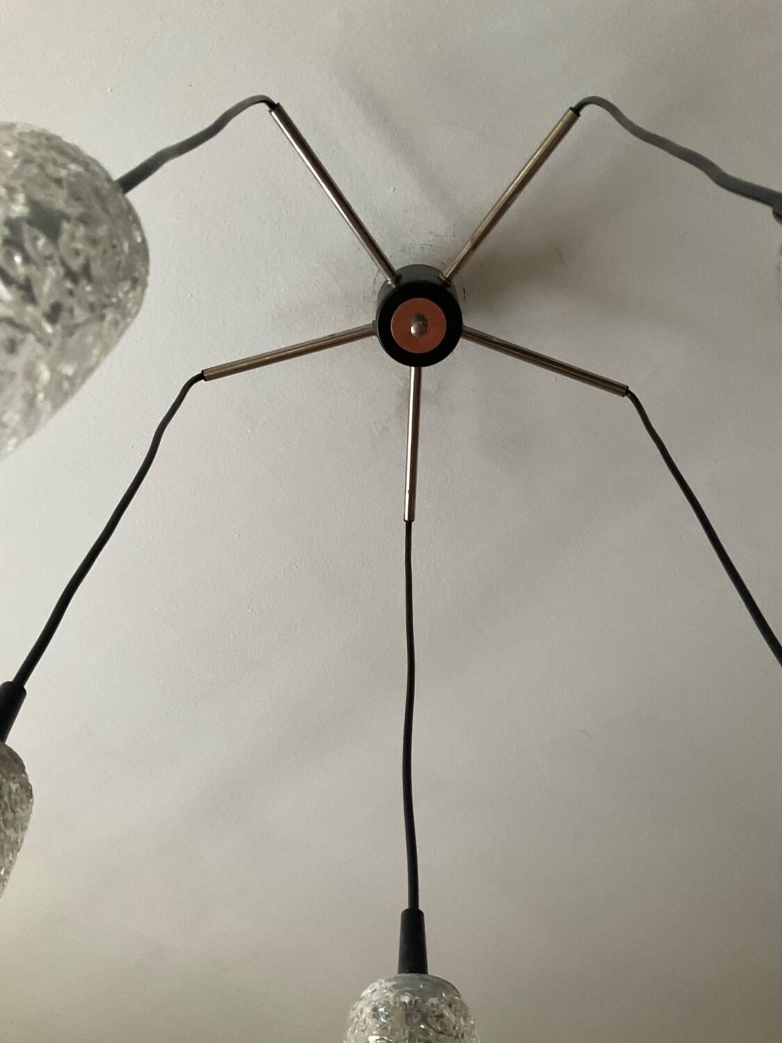 Vintage 5-light chandelier from the 60s
