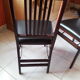 Series of three chairs folding vintage