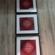 Tableau Vintage Art Optique - Victor Vasarely - Frame 40x40cm