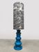 Vintage Belgium design ceramic table lamp 'Ocean blue'