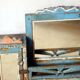 Medicine cabinet - Art Deco mirror in Burmese teak