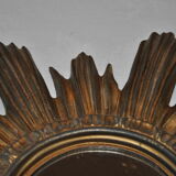 Golden sun mirror made in Italy 70