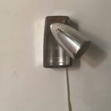 2 appliques murales industrielles aluminium design 1960