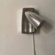 2 appliques murales industrielles aluminium design 1960