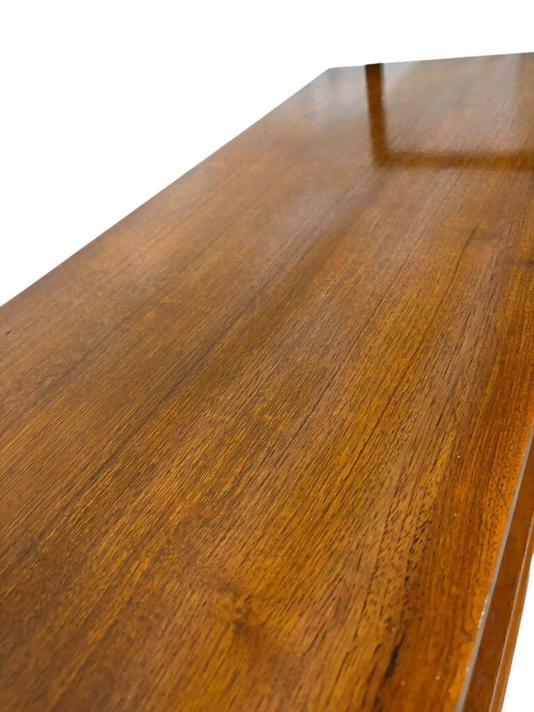 Vintage wooden wall-mounted furniture on legs / MDK secretary