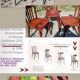 Mix 6 chairs bistro Baumann and Luterma 30/40 years