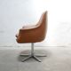 Vintage swivel desk chair in imitation leather