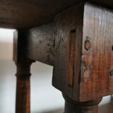 Draper table, oak wood console