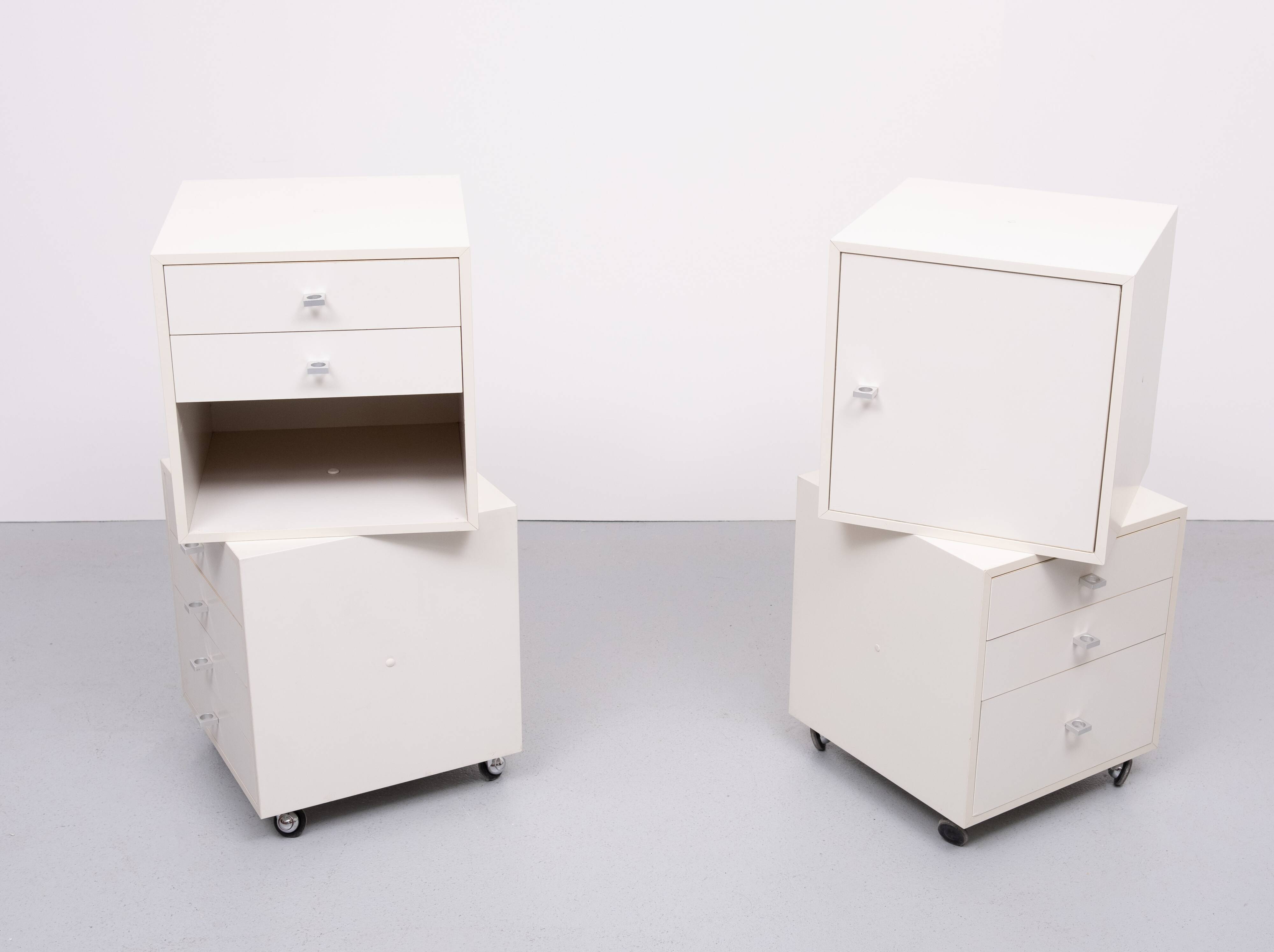 Pair of Q BUS cabinets by Cees Braakman for Pastoe, 1960s