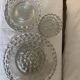 moulded glass service with beaded edge