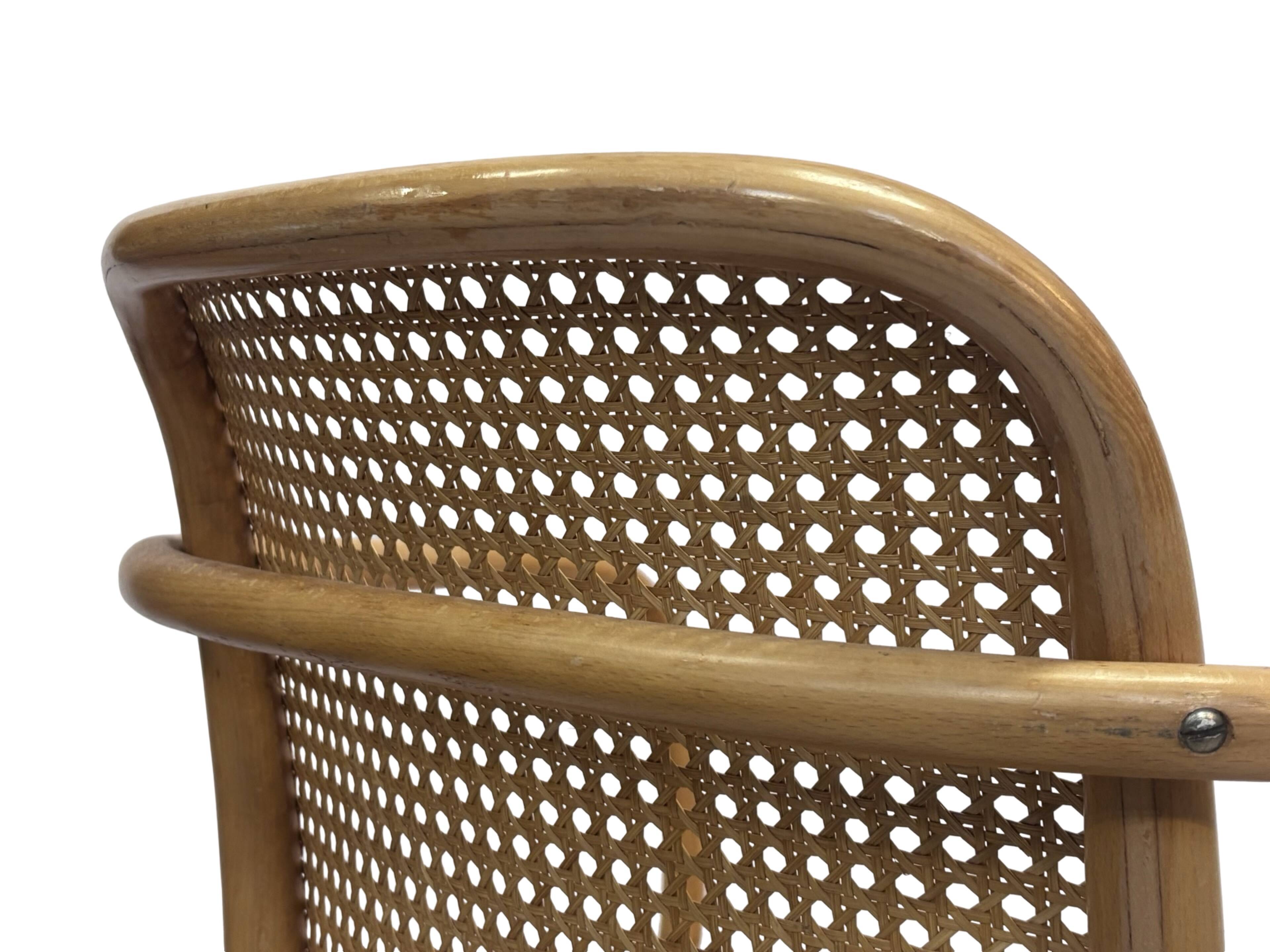 Chaise vintage modèle 811 / Chaise de Prague par Josef Hoffmann pour Ligna FMG 1950