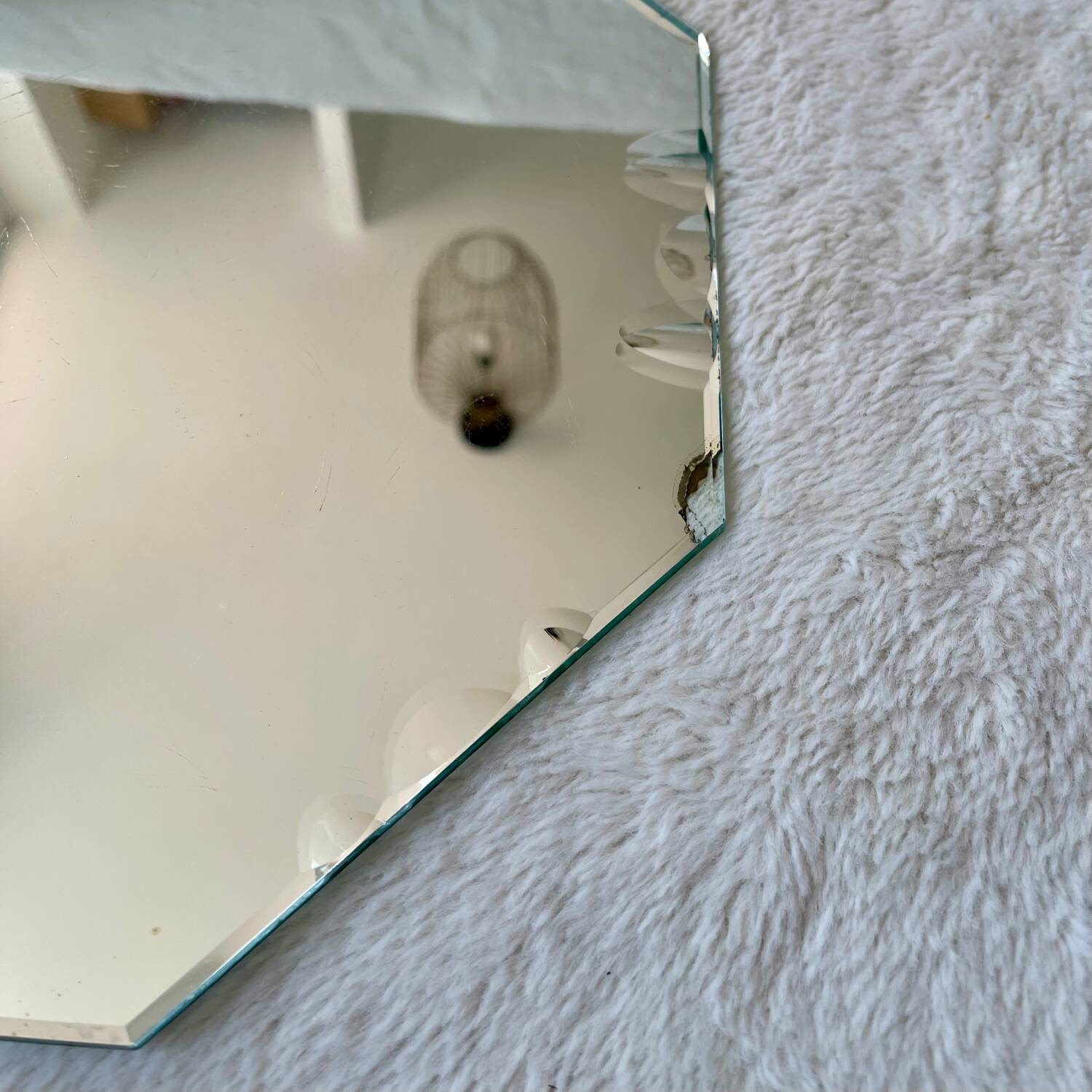 Miroir biseauté octogonal