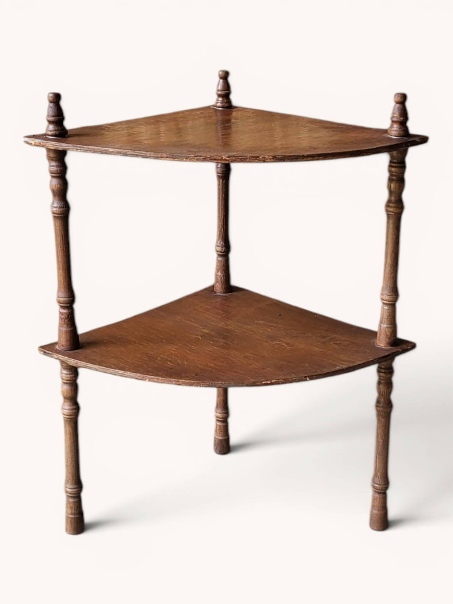 Mahogany corner shelf