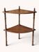 Mahogany corner shelf