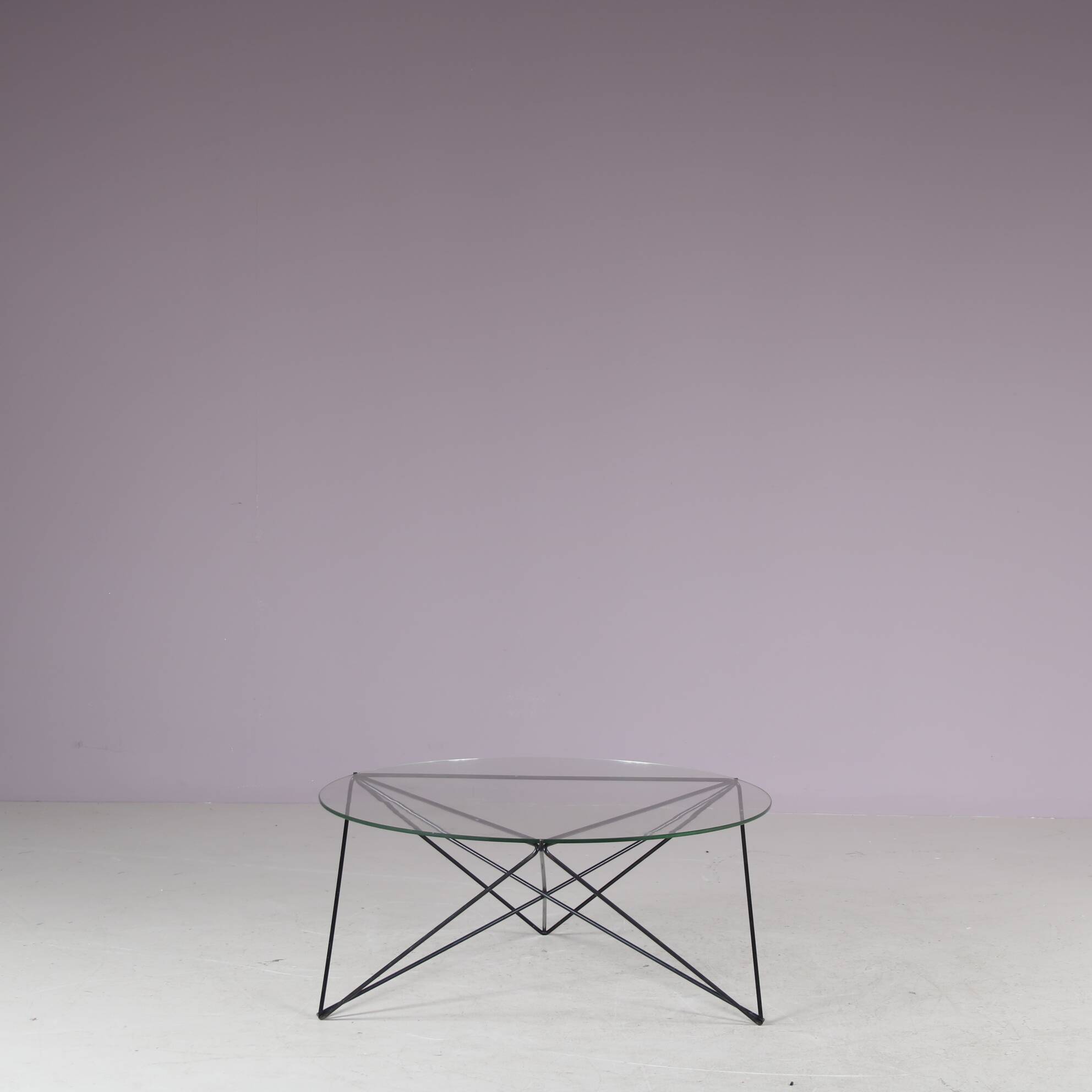 1960s Round coffee table from Switzerland