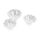 Set of 3 Lausitzer Glas candlesticks, Germany, 1980s