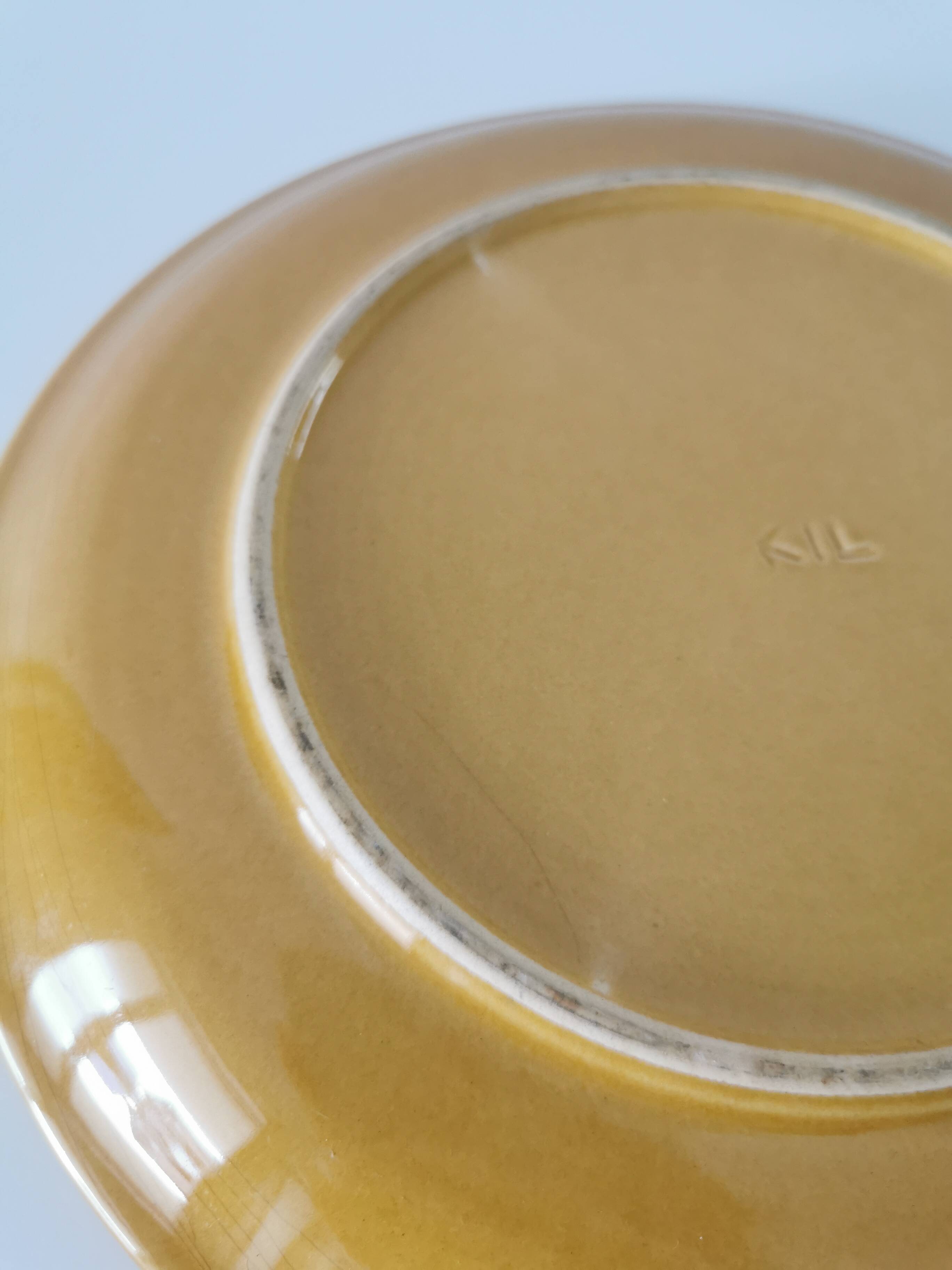 Set of 6 Vintage Fish Plates Set: 1970s KIL Yugoslavia Retro Serving Dishes