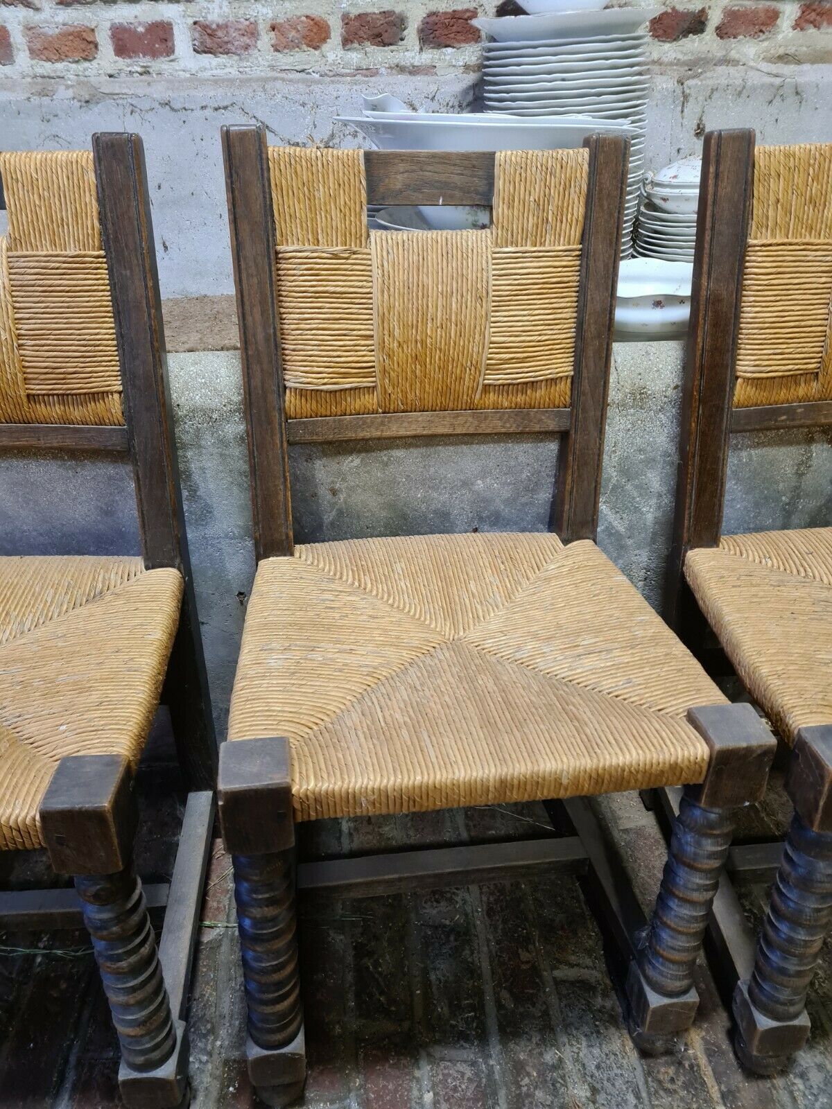 Country-style mulched chairs