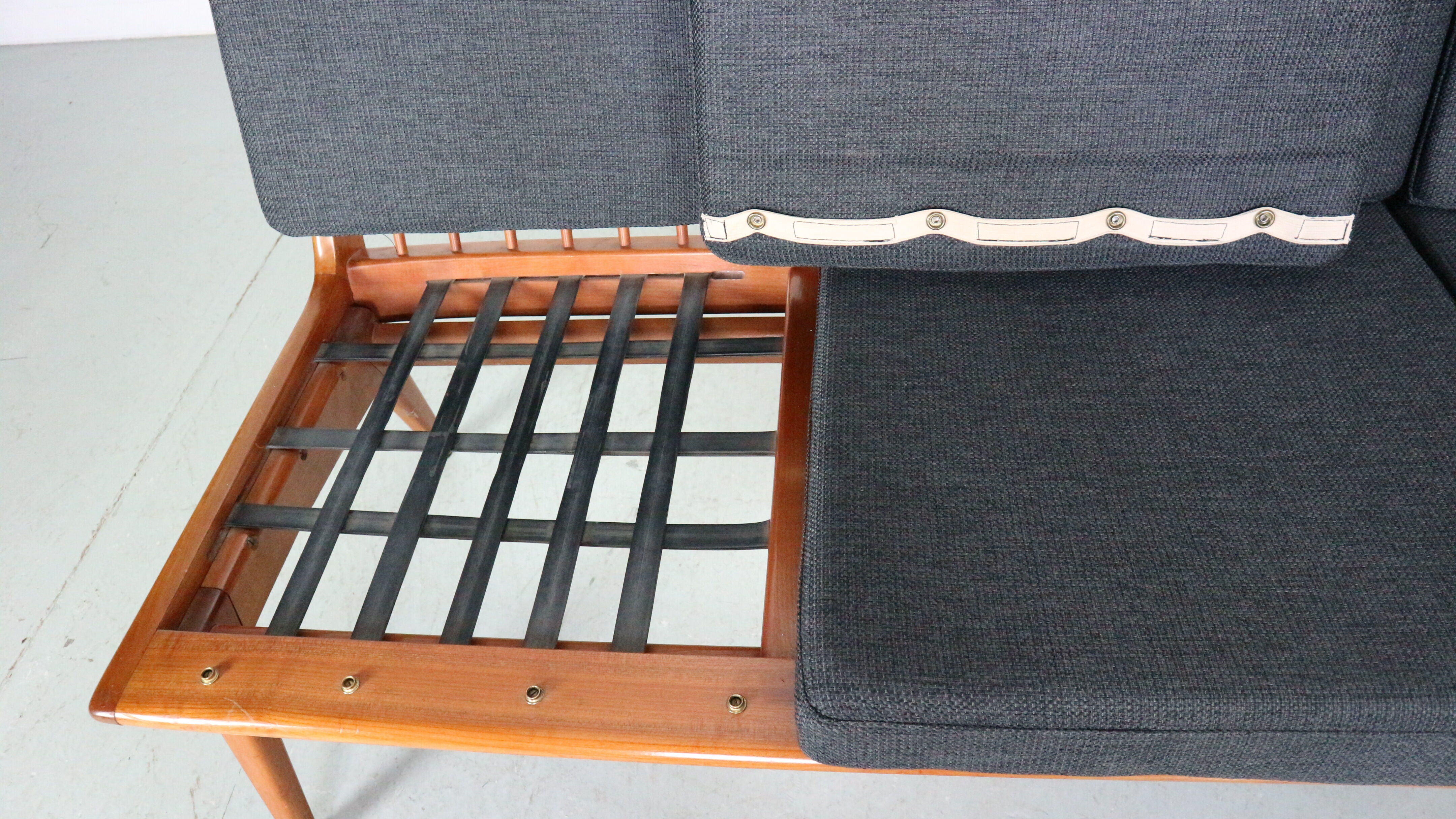 Mid-Century Modern Hans Mitzlaff 1950s Boomerang Sofa for Eugen Schmidt, 1950's