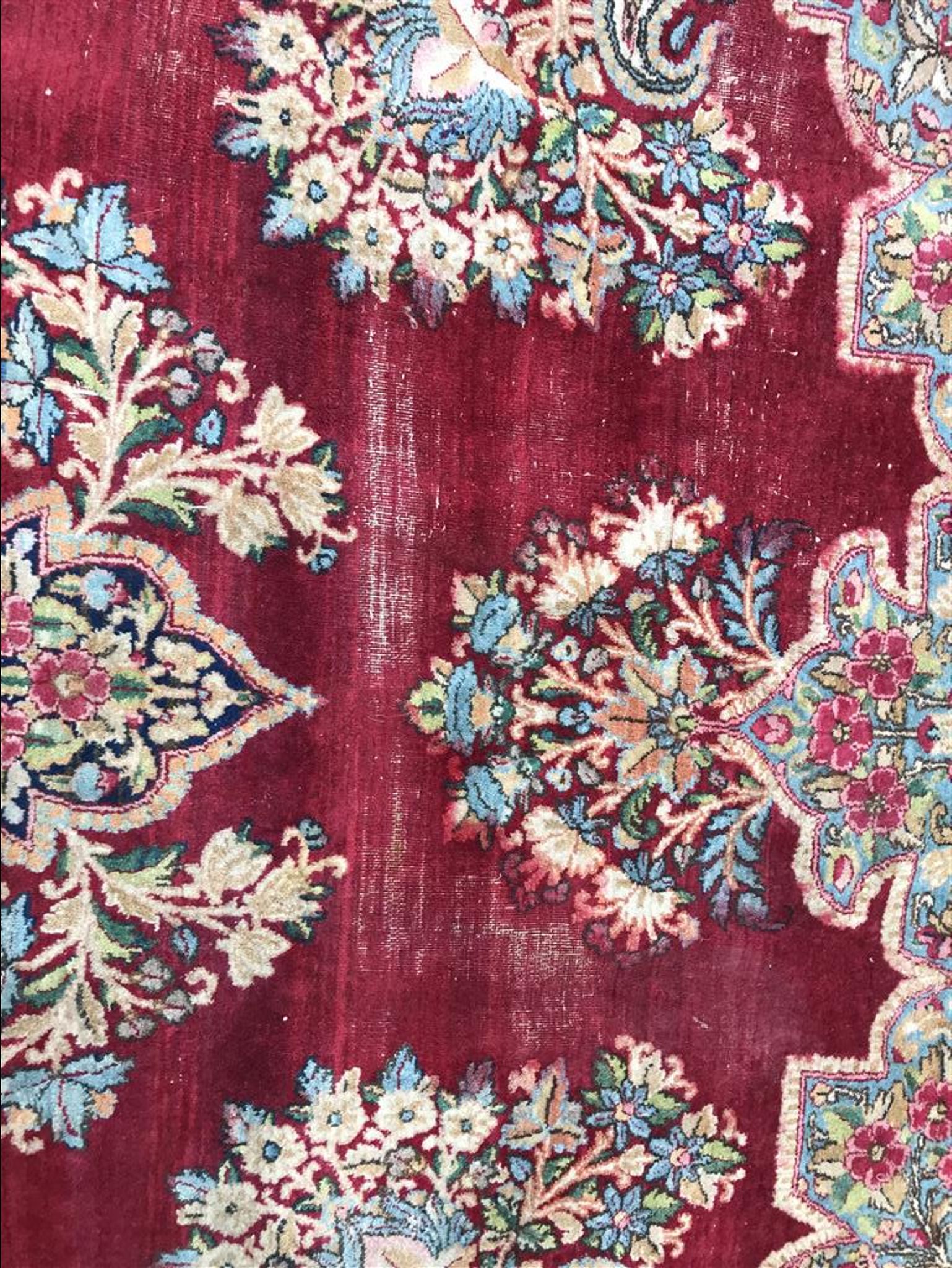 Persian Kerman rug handmade 273 x 353 cm